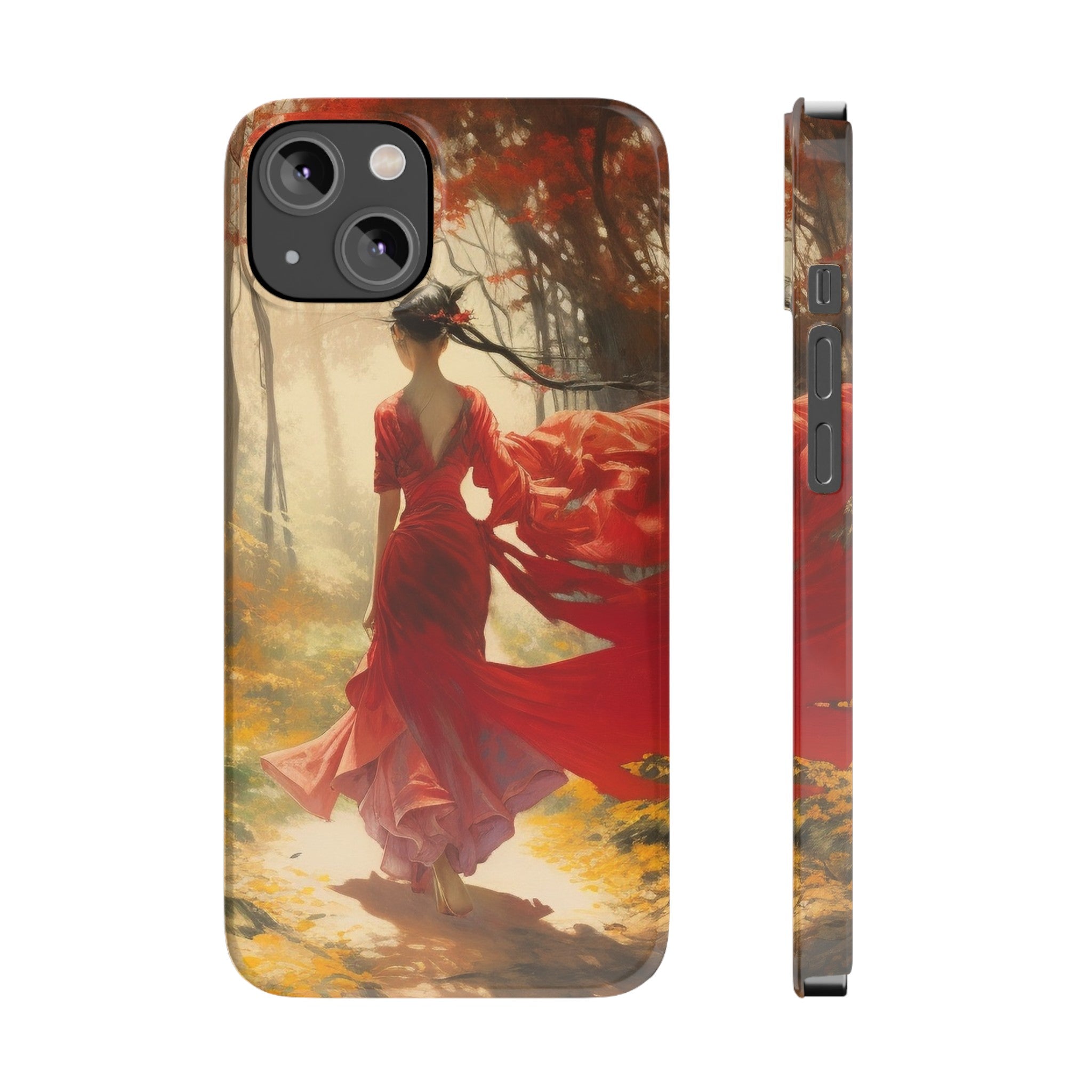 Crimson Journey Slim Phone Case